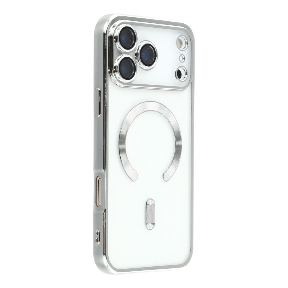 For iPhone 17 Pro Max Case Compatible with MagSafe Electroplated TPU Phone Cover with Lens Film
