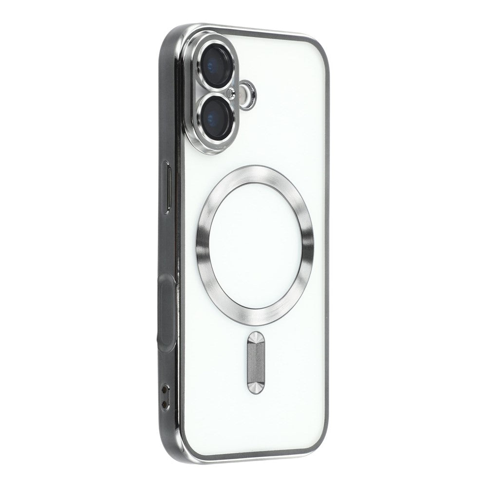 iPhone 17 Case Compatible with MagSafe Electroplated TPU Phone Cover with Lens Film