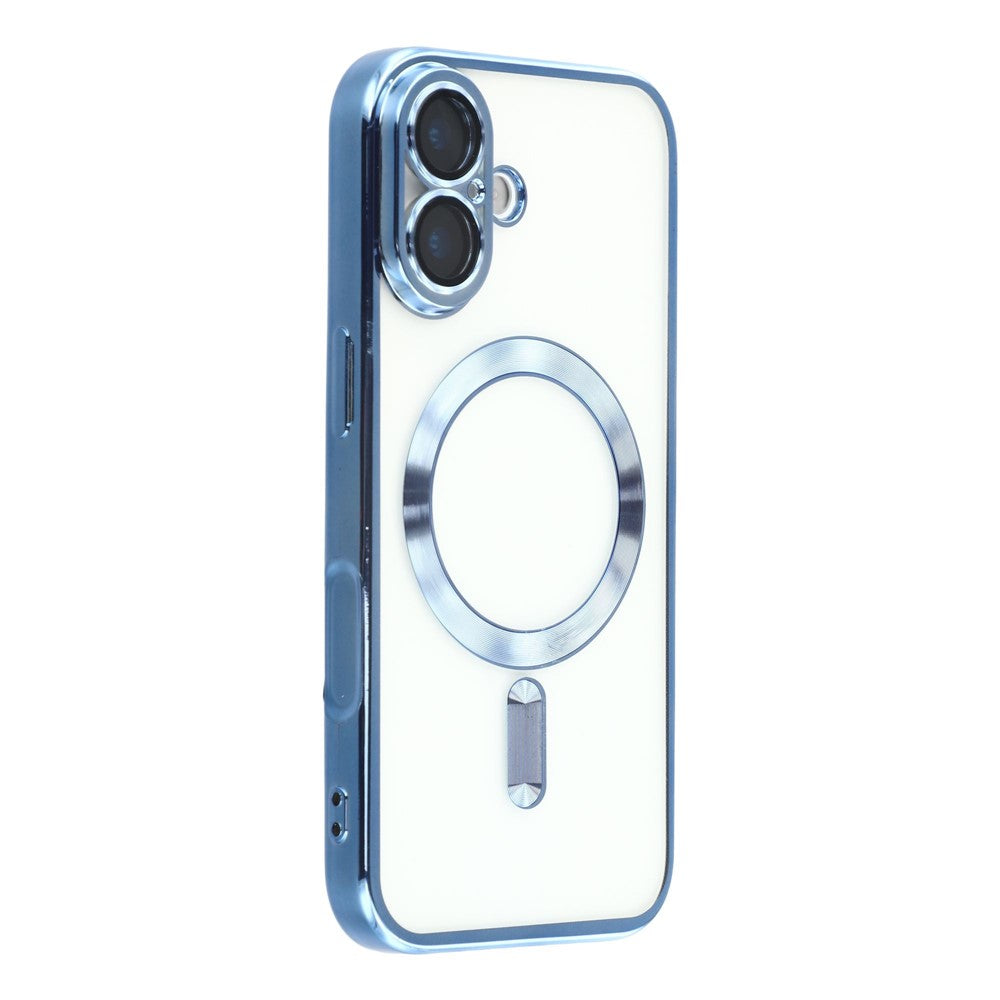 iPhone 17 Case Compatible with MagSafe Electroplated TPU Phone Cover with Lens Film