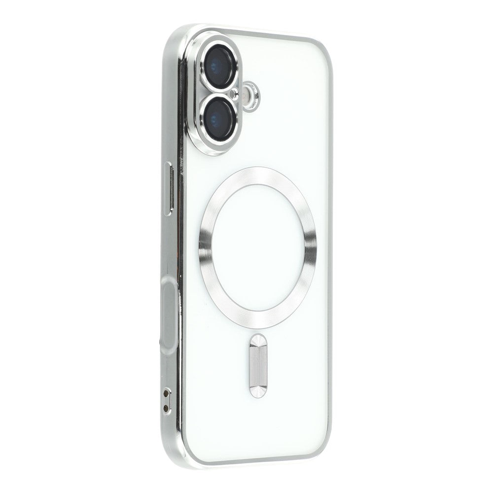 iPhone 17 Case Compatible with MagSafe Electroplated TPU Phone Cover with Lens Film