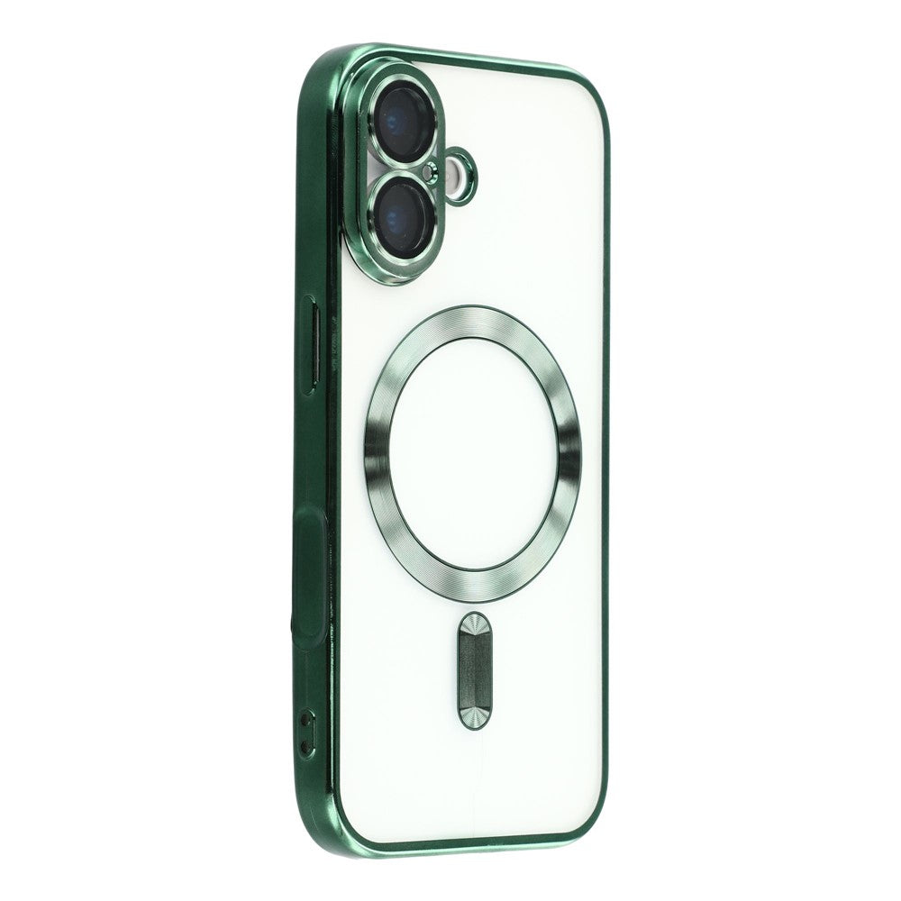 iPhone 17 Case Compatible with MagSafe Electroplated TPU Phone Cover with Lens Film
