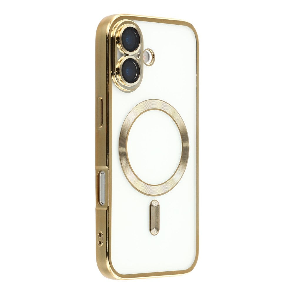 iPhone 17 Case Compatible with MagSafe Electroplated TPU Phone Cover with Lens Film