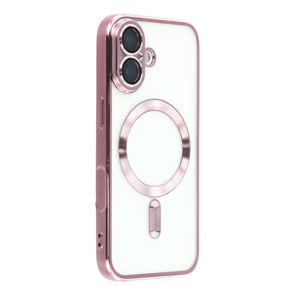 iPhone 17 Case Compatible with MagSafe Electroplated TPU Phone Cover with Lens Film