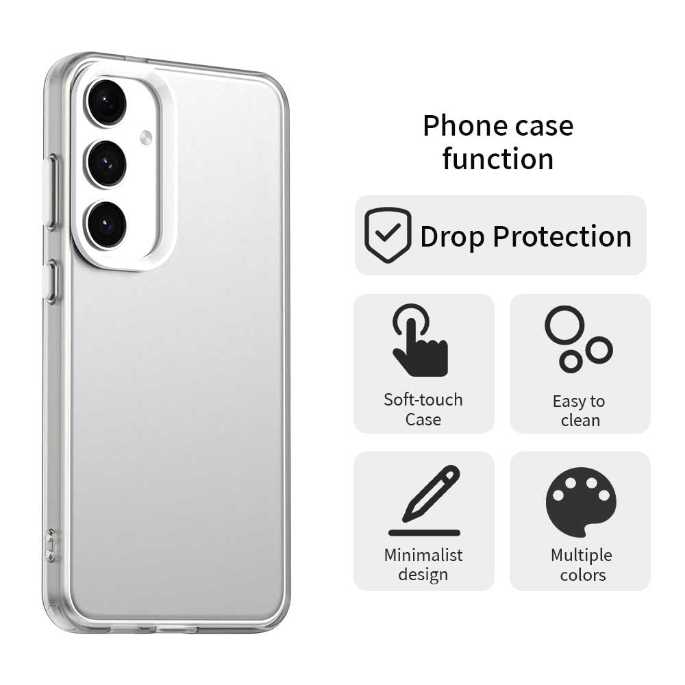 Samsung Galaxy S25 FE Case PC + TPU + PET Matte Anti-Drop Phone Back Cover