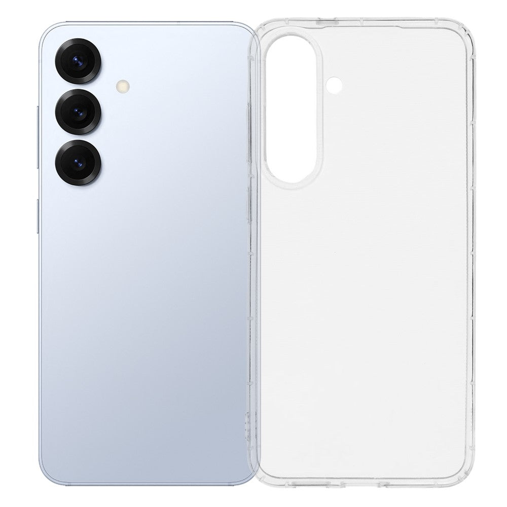 For Samsung Galaxy S25 FE Case Airbag Protection TPU Clear Phone Back Cover Large Lens Cutout