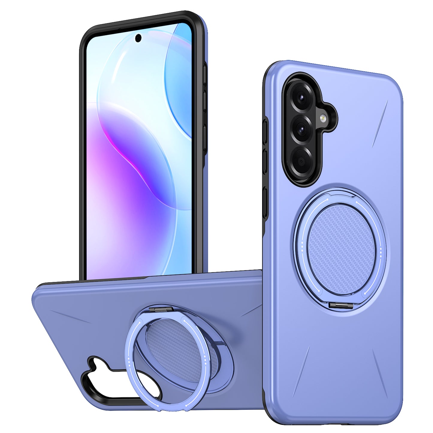 For Samsung Galaxy A56 5G Magnetic Case Rotating Kickstand TPU + PC Phone Cover