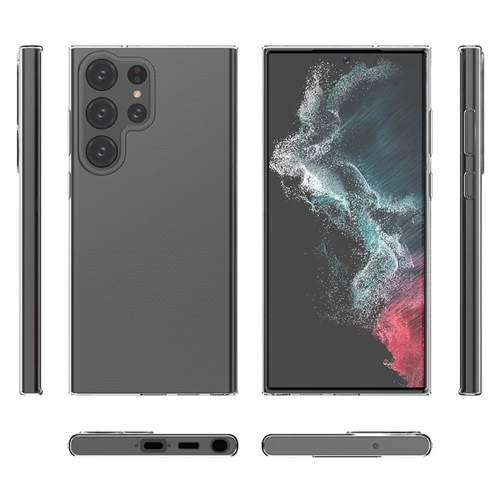 Samsung Galaxy S23 Ultra Transparent Soft TPU Phone Case Ultra Thin Anti-Scratch Anti-Drop Back Cover