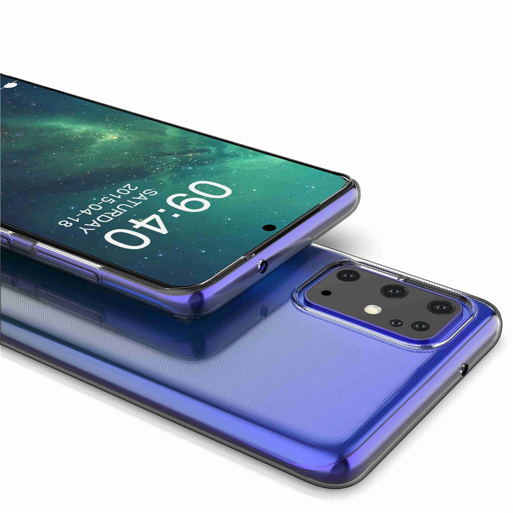 Samsung Galaxy S20 Plus 4G / 5G Ultra Slim Transparent Soft TPU Phone Case Anti-Fingerprint Phone Back Cover