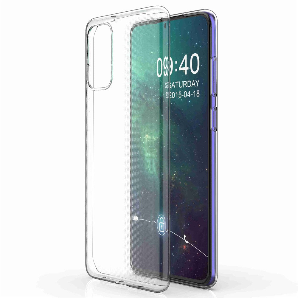 Samsung Galaxy S20 Plus 4G / 5G Ultra Slim Transparent Soft TPU Phone Case Anti-Fingerprint Phone Back Cover