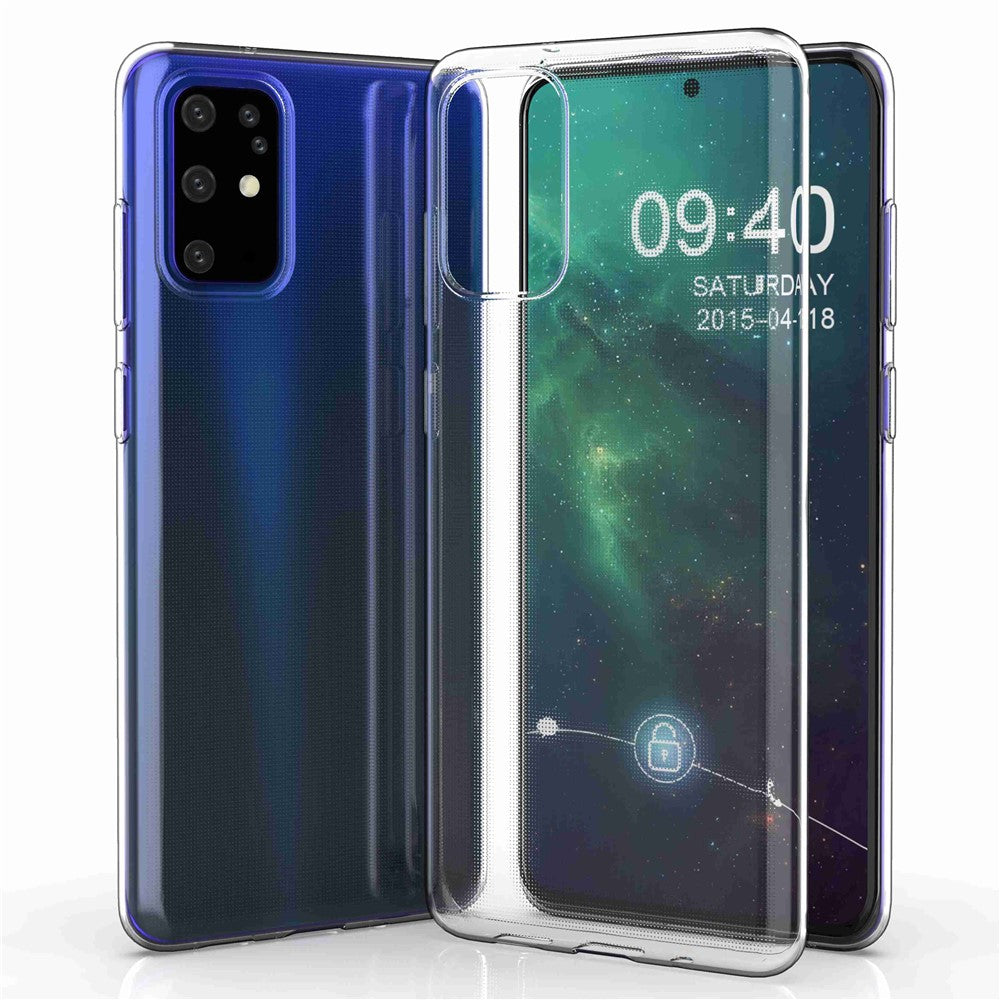 Samsung Galaxy S20 Plus 4G / 5G Ultra Slim Transparent Soft TPU Phone Case Anti-Fingerprint Phone Back Cover