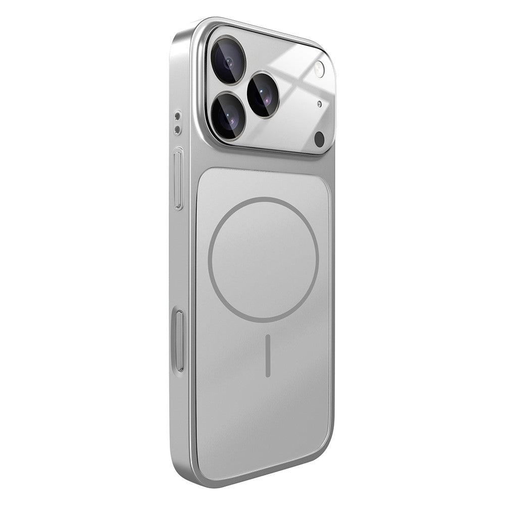 For iPhone 17 Pro Magnetic Case AG Matte Glass Shockproof Phone Cover