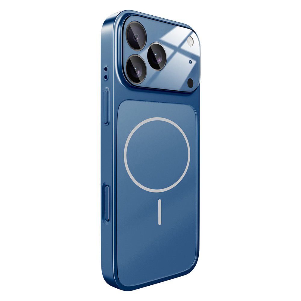 For iPhone 17 Pro Magnetic Case AG Matte Glass Shockproof Phone Cover