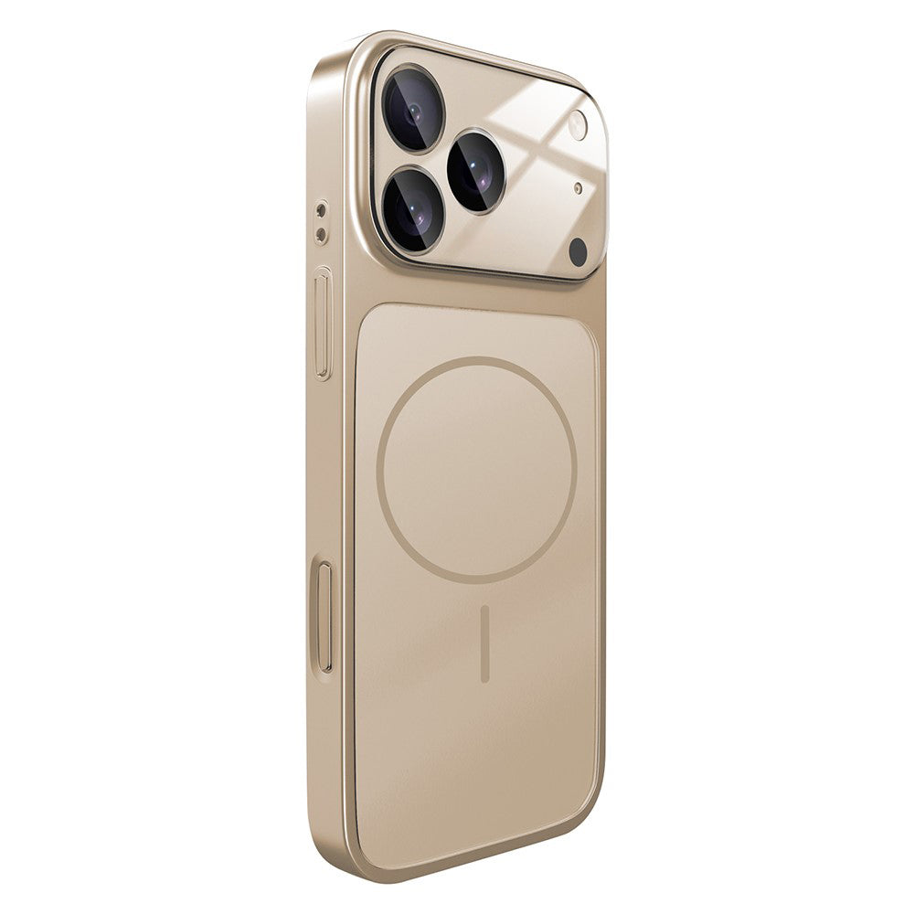 For iPhone 17 Pro Magnetic Case AG Matte Glass Shockproof Phone Cover
