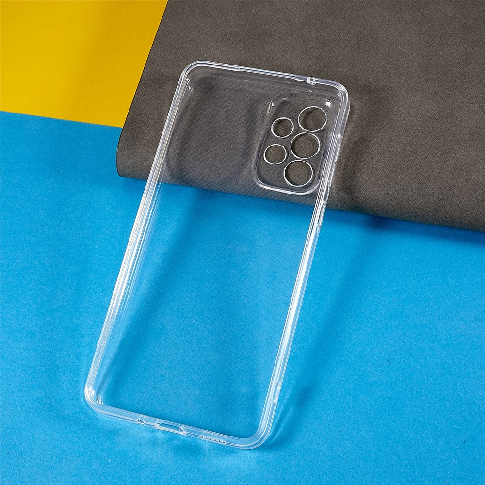 For Samsung Galaxy A53 5G Transparent Anti-scratch Phone Cover 1.5mm Thickened HD Clear Phone Shell Flexible TPU Phone Back Case