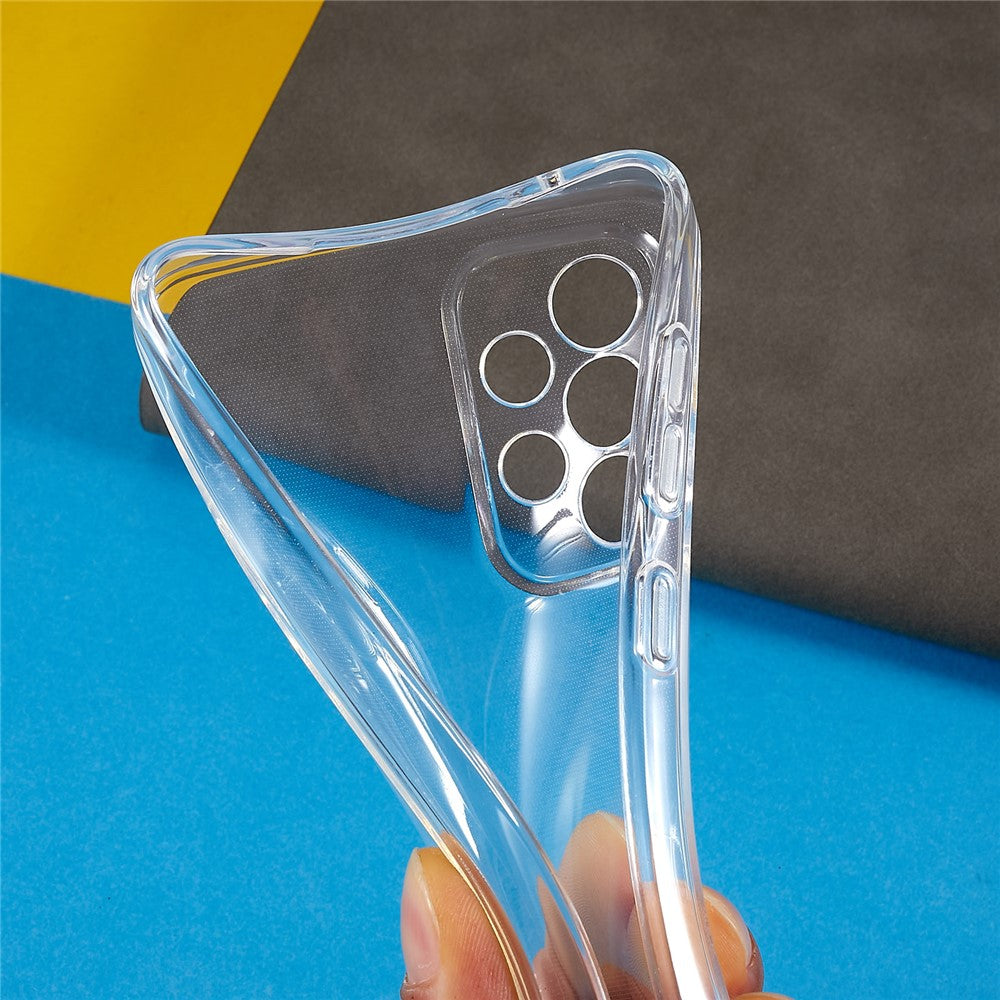 For Samsung Galaxy A53 5G Transparent Anti-scratch Phone Cover 1.5mm Thickened HD Clear Phone Shell Flexible TPU Phone Back Case