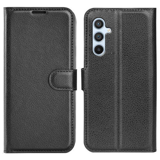 Samsung Galaxy A54 5G Litchi Texture Anti-drop Cell Phone Cover PU Leather + TPU Folio Flip Magnetic Clasp Stand Wallet Phone Case