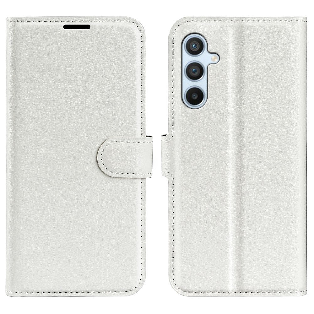 Samsung Galaxy A54 5G Litchi Texture Anti-drop Cell Phone Cover PU Leather + TPU Folio Flip Magnetic Clasp Stand Wallet Phone Case