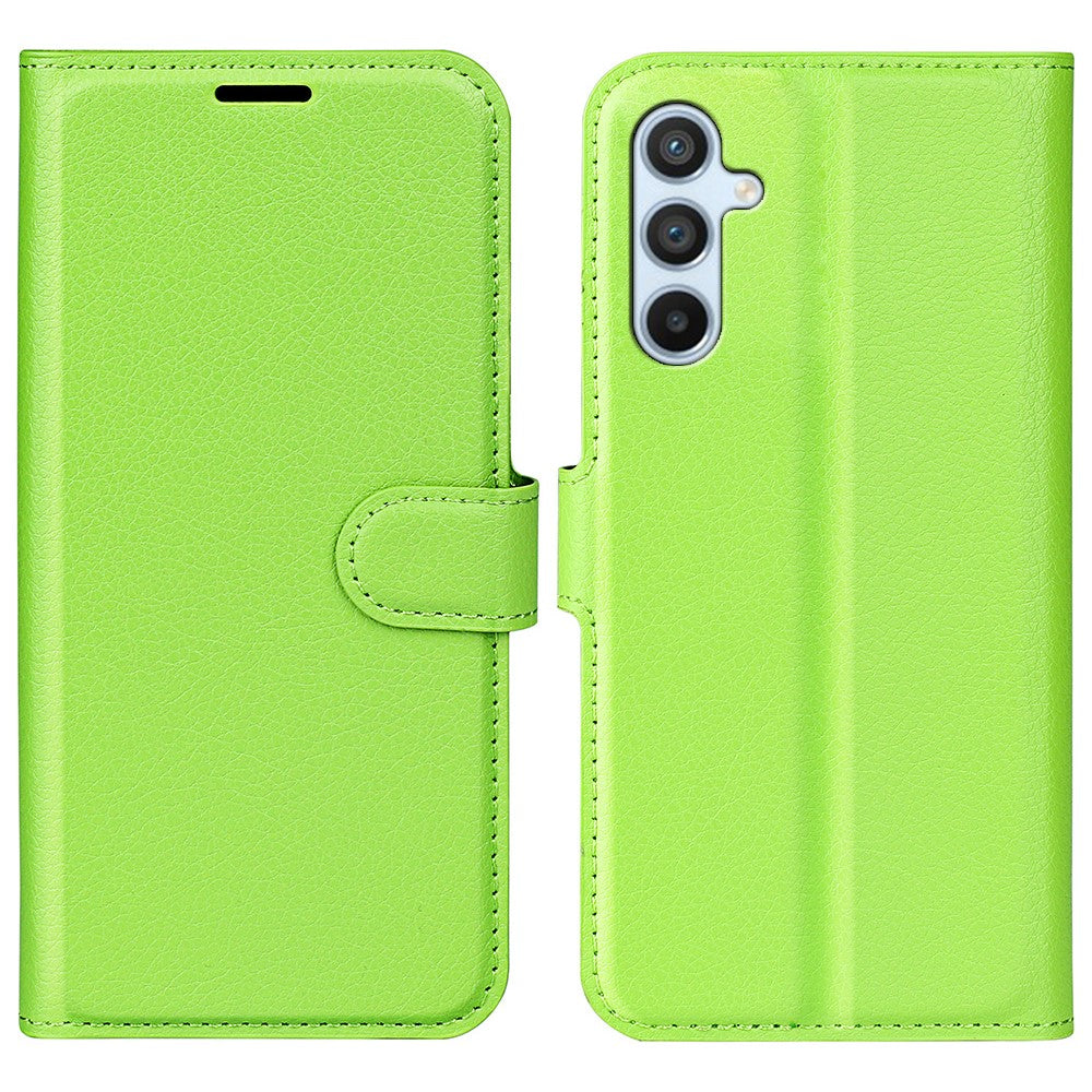 Samsung Galaxy A54 5G Litchi Texture Anti-drop Cell Phone Cover PU Leather + TPU Folio Flip Magnetic Clasp Stand Wallet Phone Case