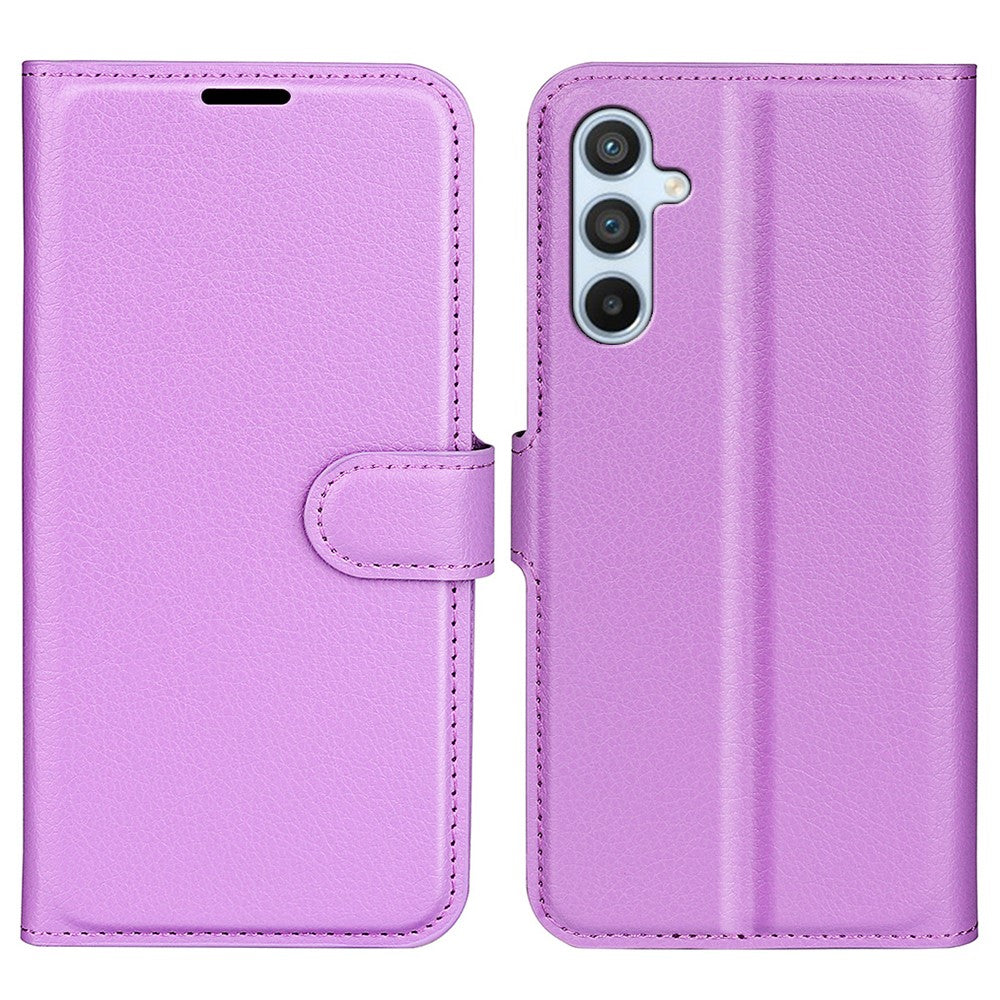 Samsung Galaxy A54 5G Litchi Texture Anti-drop Cell Phone Cover PU Leather + TPU Folio Flip Magnetic Clasp Stand Wallet Phone Case