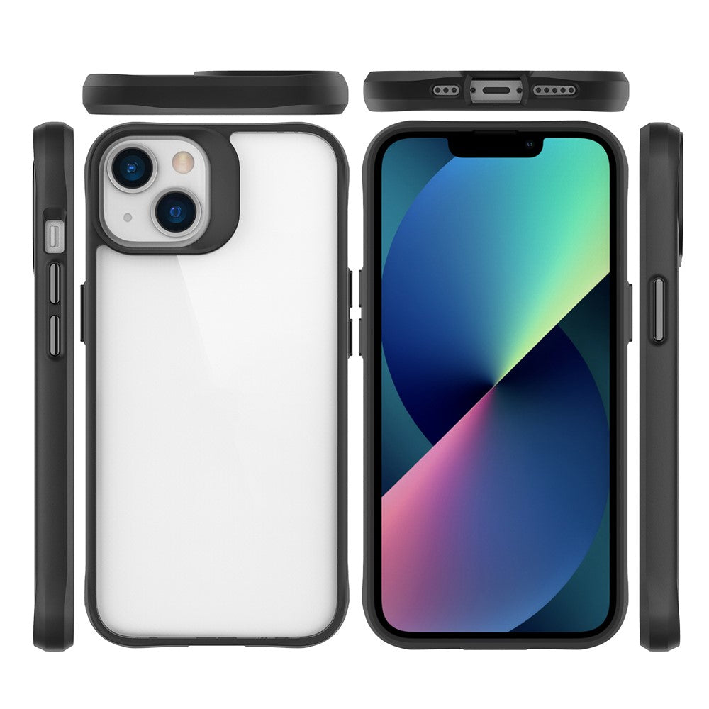 Combat X Mode For iPhone 13 mini 5.4 inch Clear Back Panel Cover Hard PC Soft TPU Heavy Duty Shockproof Phone Case