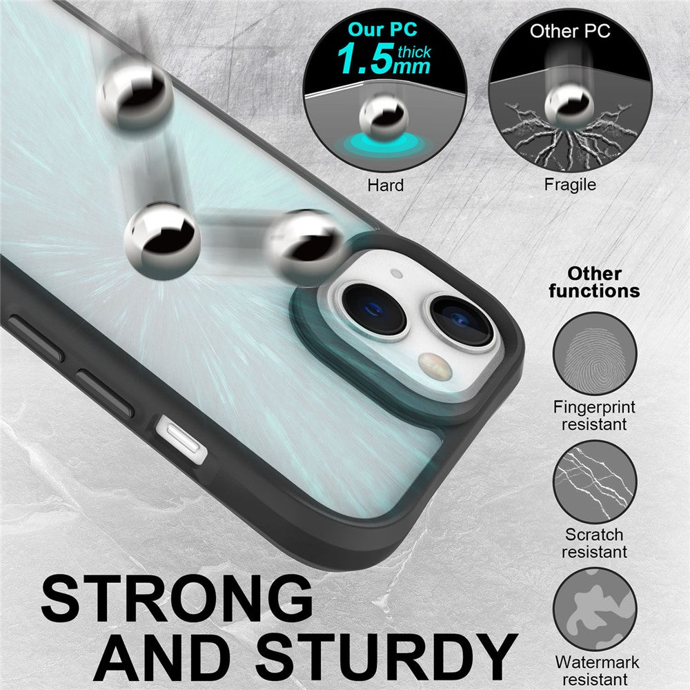 Combat X Mode For iPhone 13 6.1 inch Transparent Cell Phone Case Hybrid Hard PC Panel Flexible TPU Frame Shockproof Protection Cover