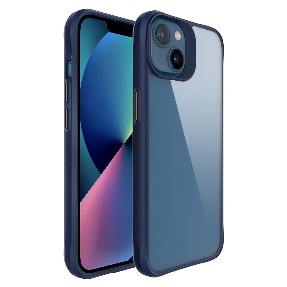 Combat X Mode For iPhone 13 6.1 inch Transparent Cell Phone Case Hybrid Hard PC Panel Flexible TPU Frame Shockproof Protection Cover