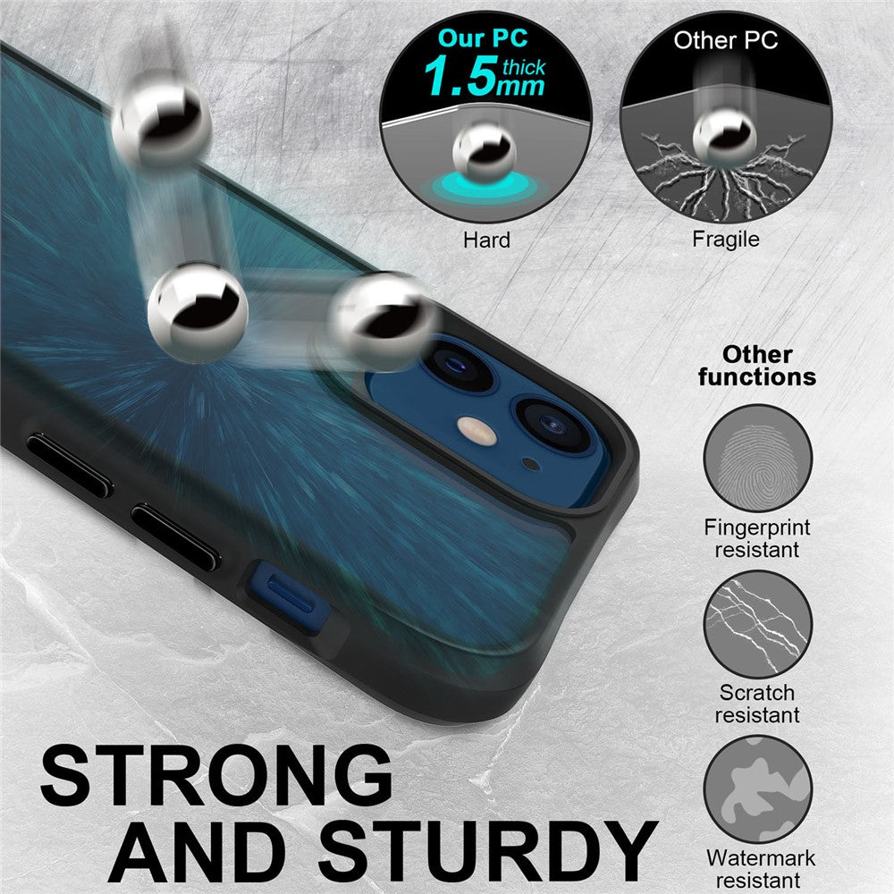 Combat X Mode For iPhone 12 mini 5.4 inch Transparent Phone Case Anti-drop Hard PC Soft TPU Hybrid Cover