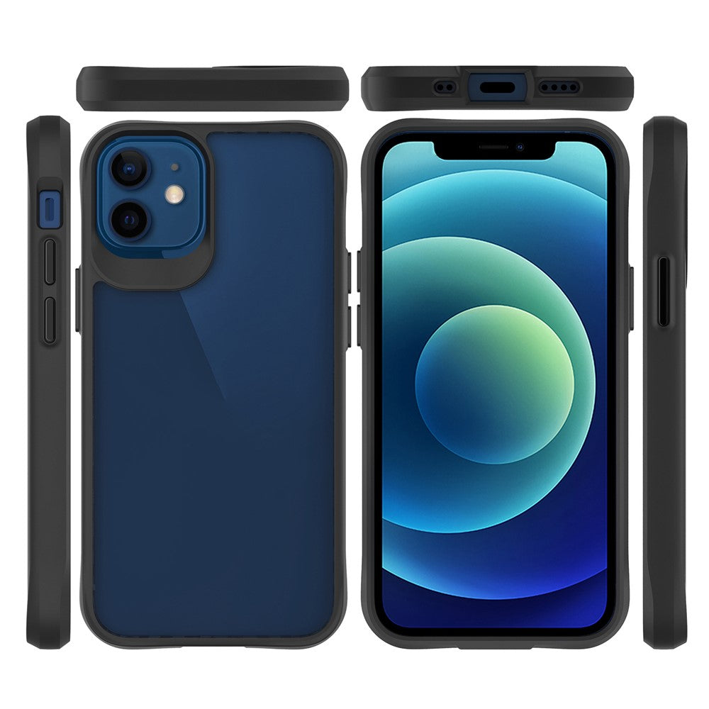 Combat X Mode For iPhone 12 mini 5.4 inch Transparent Phone Case Anti-drop Hard PC Soft TPU Hybrid Cover