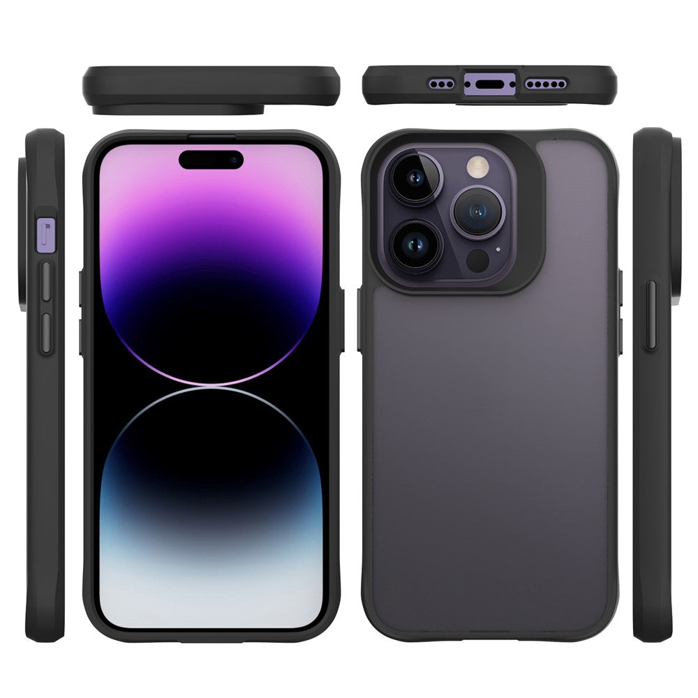 Combat X Mode For iPhone 14 Pro Transparent Hard PC Back Soft TPU Frame Phone Case Shockproof Cover