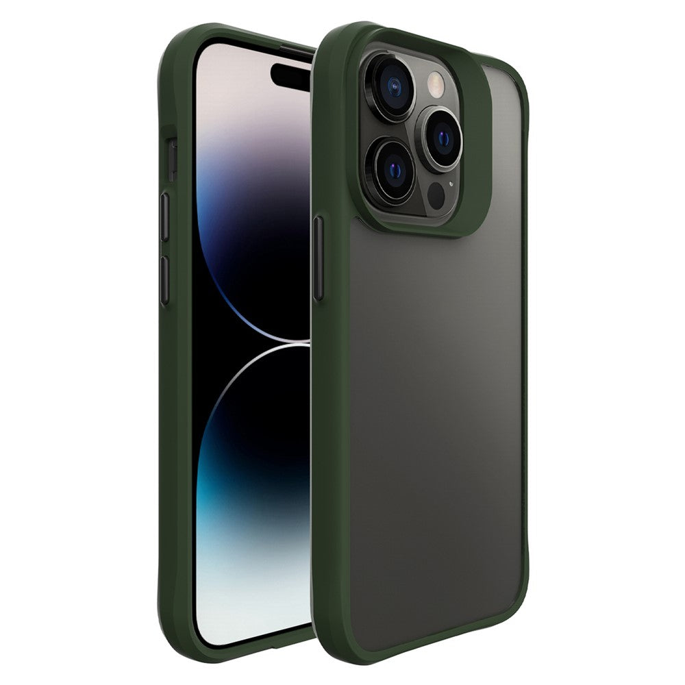 Combat X Mode For iPhone 14 Pro Transparent Hard PC Back Soft TPU Frame Phone Case Shockproof Cover