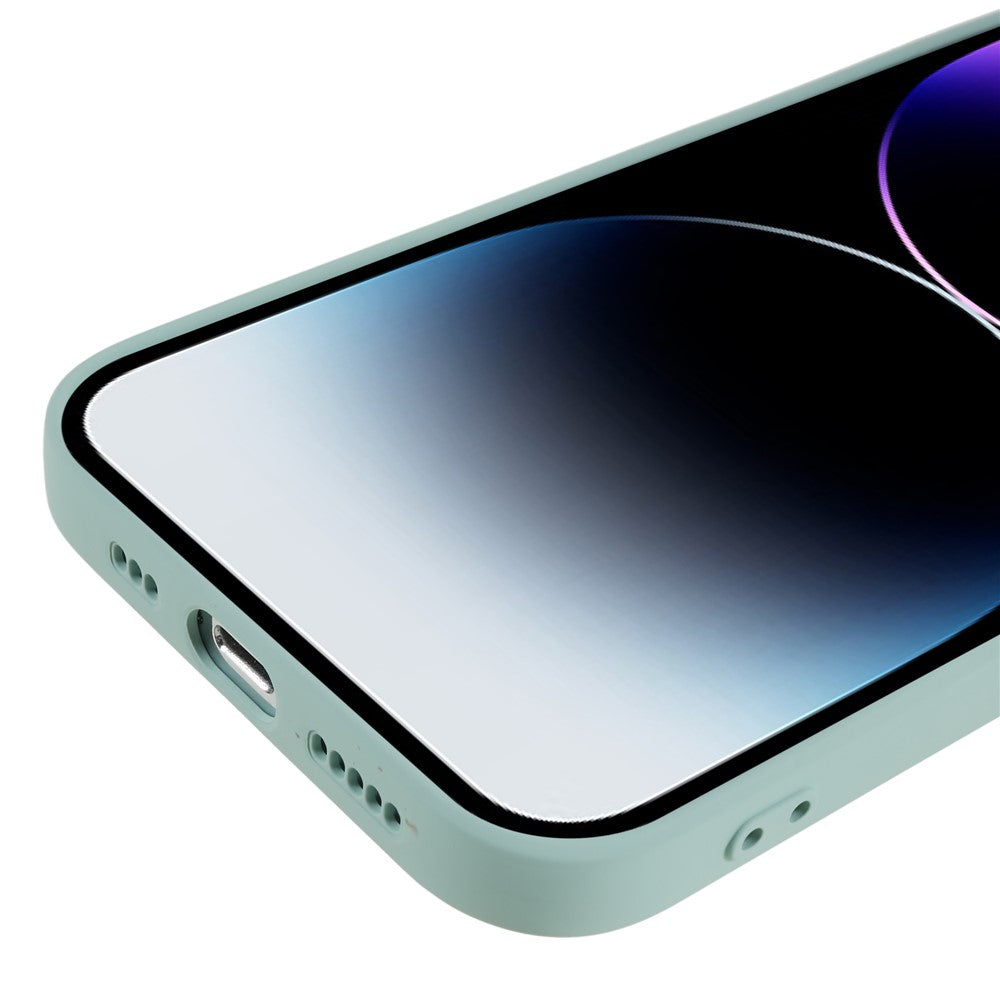 iPhone 14 Pro Soft TPU Rubberized Phone Case Anti-Scratch Fiber Lining Protective Cover