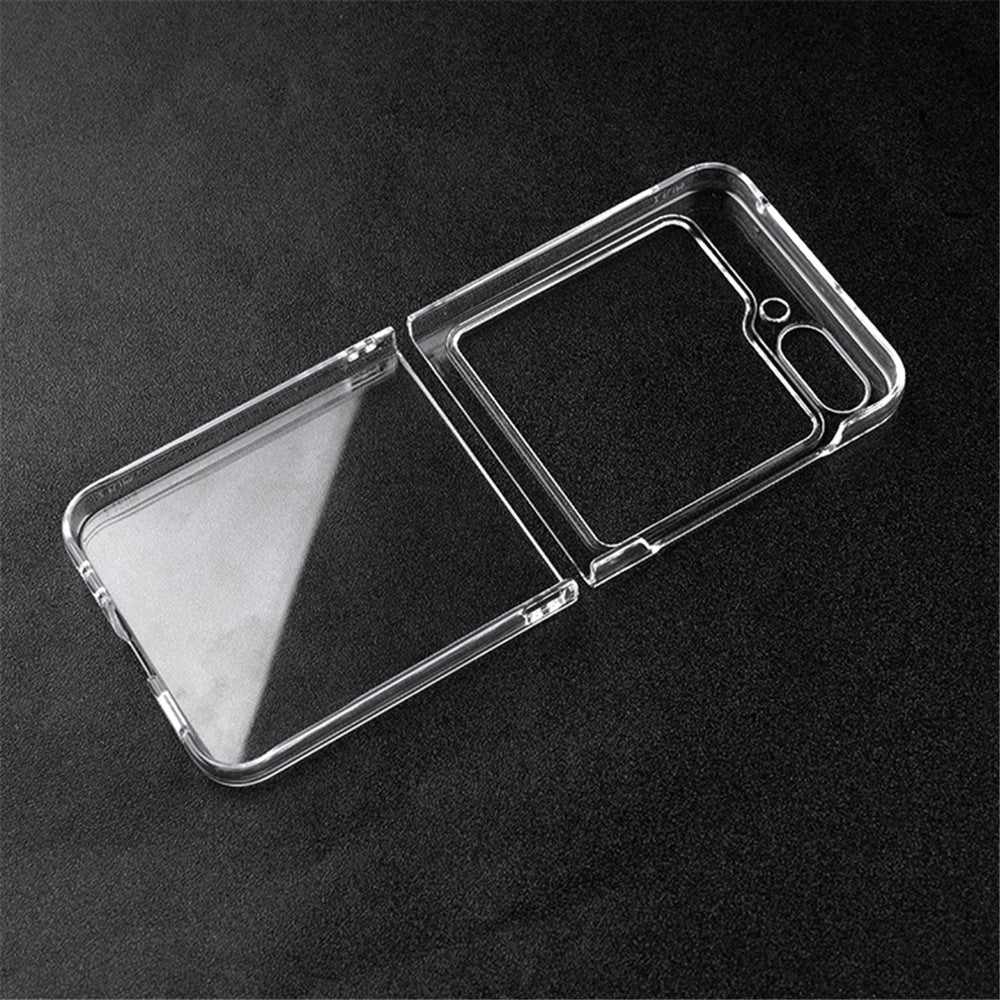 Samsung Galaxy Z Flip5 5G Transparent Back Shell Phone Case Drop Resistant Hard PC Phone Cover