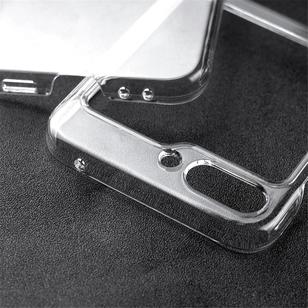 Samsung Galaxy Z Flip5 5G Transparent Back Shell Phone Case Drop Resistant Hard PC Phone Cover