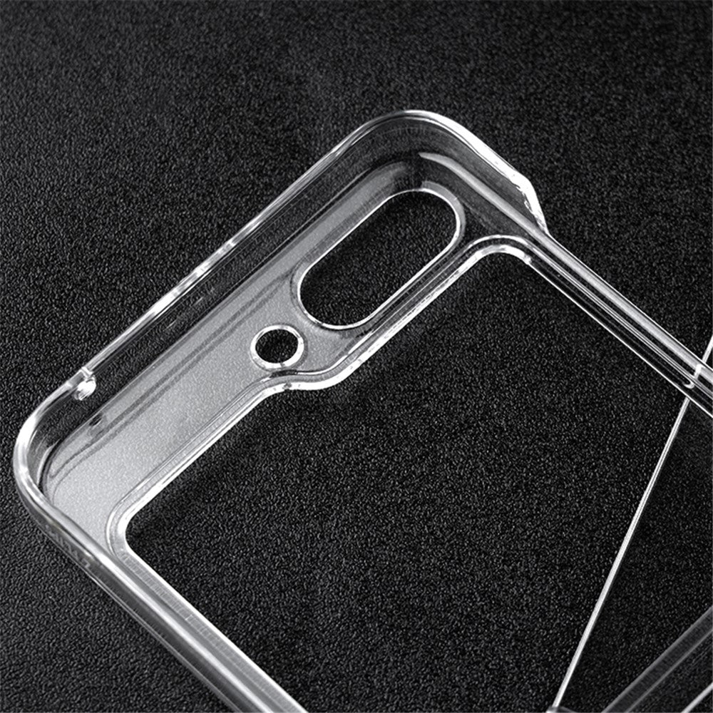 Samsung Galaxy Z Flip5 5G Transparent Back Shell Phone Case Drop Resistant Hard PC Phone Cover