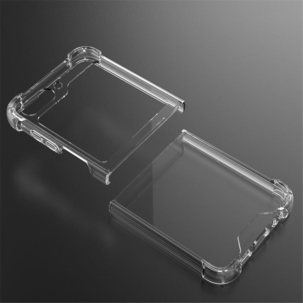 Samsung Galaxy Z Flip5 5G Foldable Design Cell Phone Case PC+TPU HD Clear Phone Back Cover
