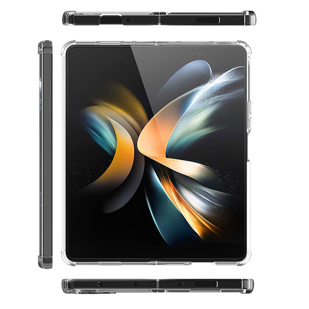 Samsung Galaxy Z Flip5 5G Foldable Design Cell Phone Case PC+TPU HD Clear Phone Back Cover