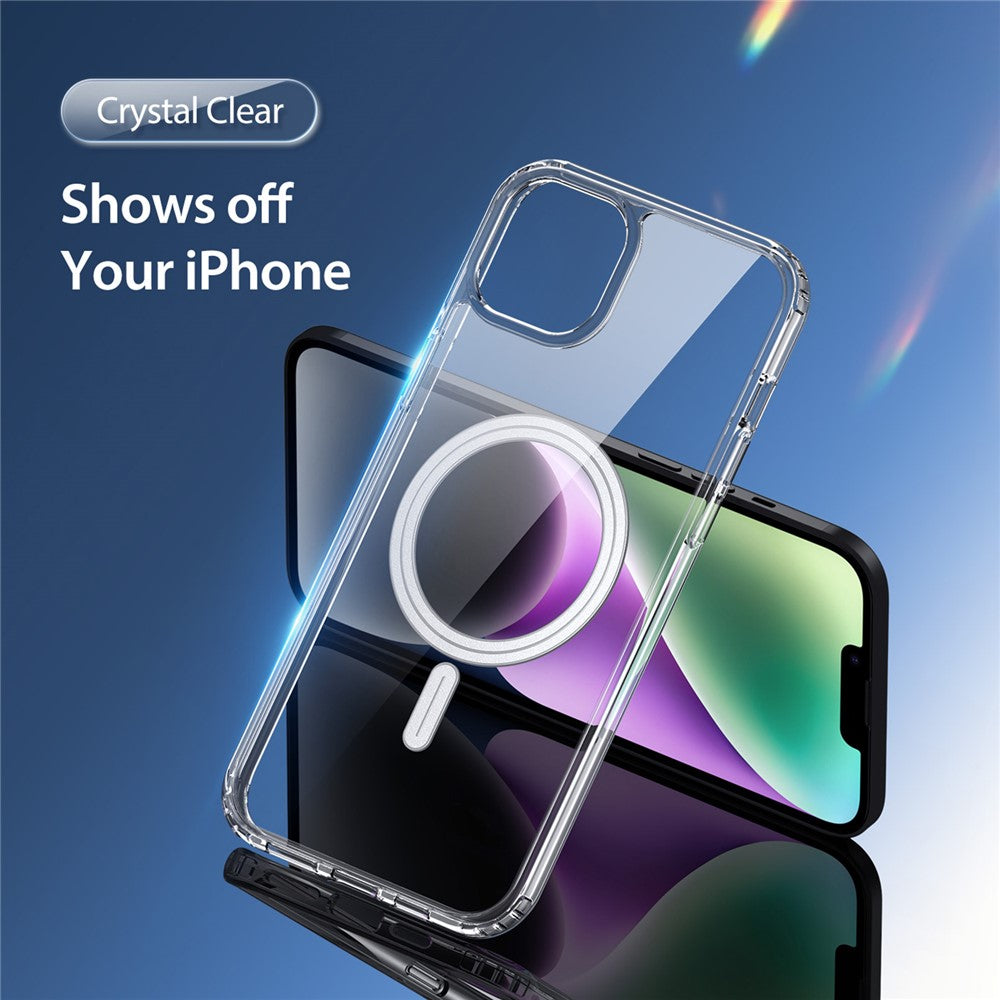 DUX DUCIS Clin Series For iPhone 15 Clear Case Anti-scratch TPU+PC Phone Cover Compatible with MagSafe