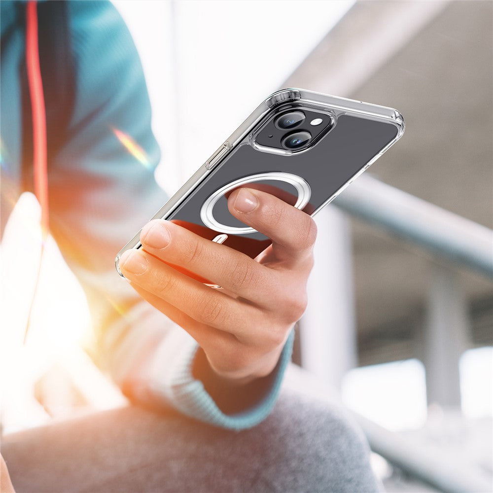 DUX DUCIS Clin Series For iPhone 15 Clear Case Anti-scratch TPU+PC Phone Cover Compatible with MagSafe