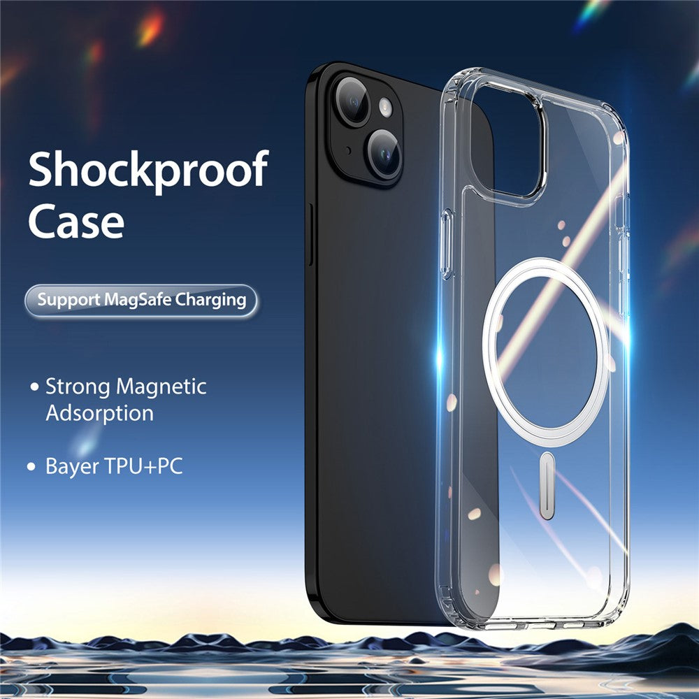 DUX DUCIS Clin Series For iPhone 15 Clear Case Anti-scratch TPU+PC Phone Cover Compatible with MagSafe