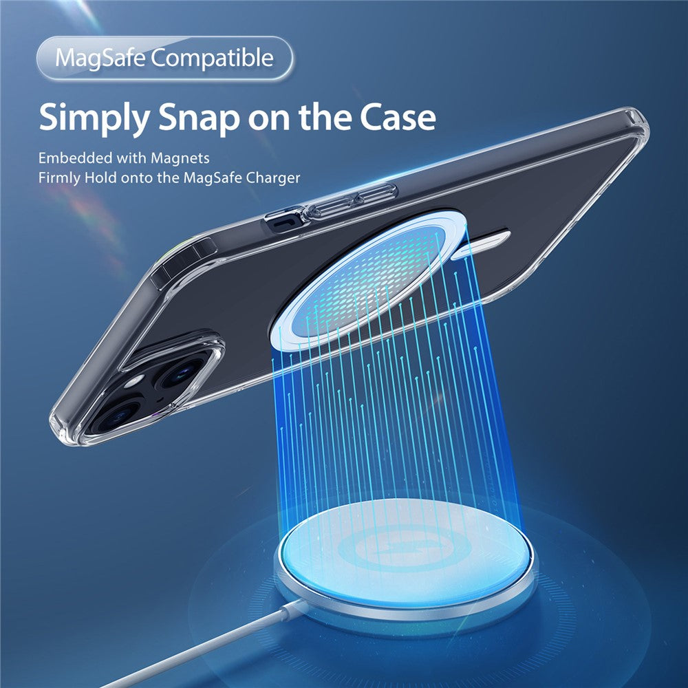 DUX DUCIS Clin Series For iPhone 15 Clear Case Anti-scratch TPU+PC Phone Cover Compatible with MagSafe