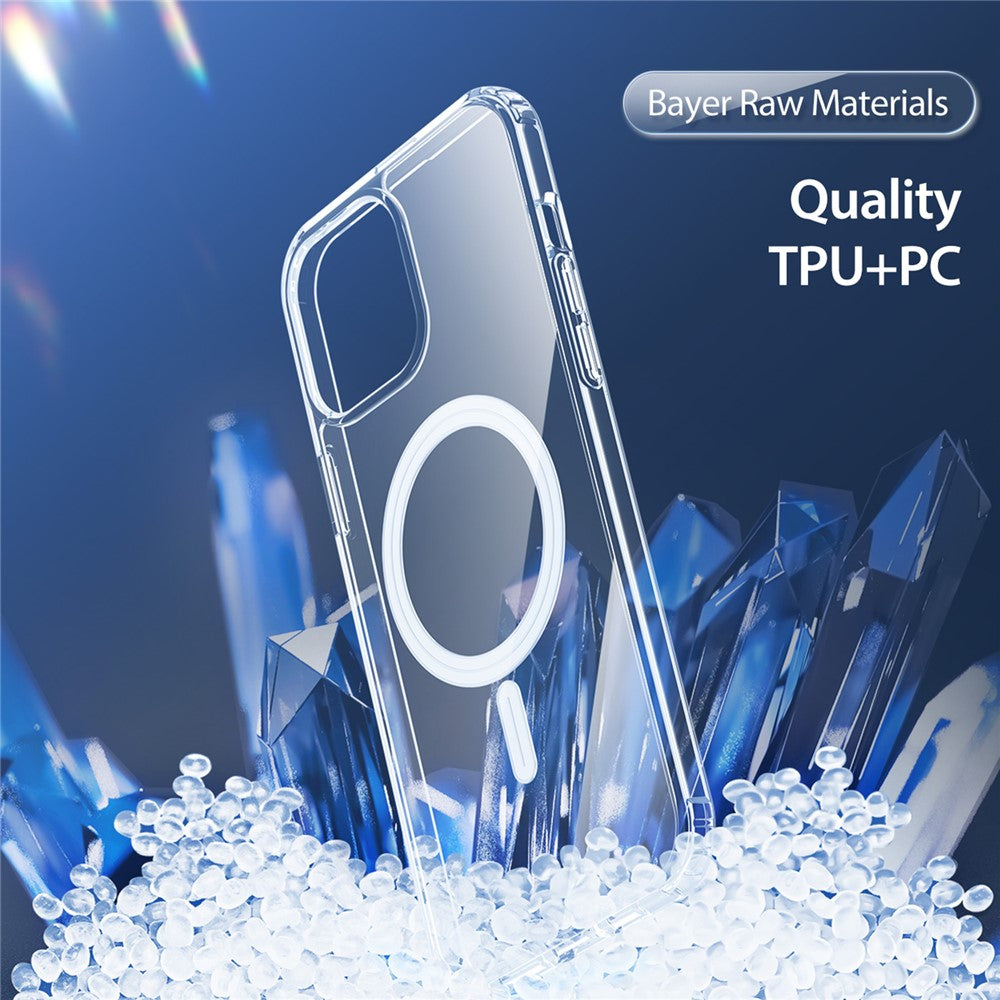 DUX DUCIS Clin Series For iPhone 15 Clear Case Anti-scratch TPU+PC Phone Cover Compatible with MagSafe