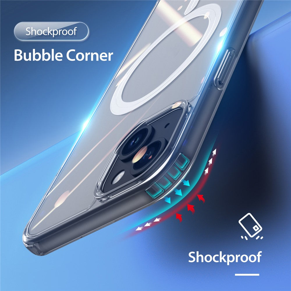 DUX DUCIS Clin Series For iPhone 15 Clear Case Anti-scratch TPU+PC Phone Cover Compatible with MagSafe
