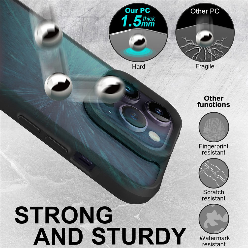 Combat X Mode Series for iPhone 15 Pro Four Corner Anti-drop Cover TPU + PC Cell Phone Case