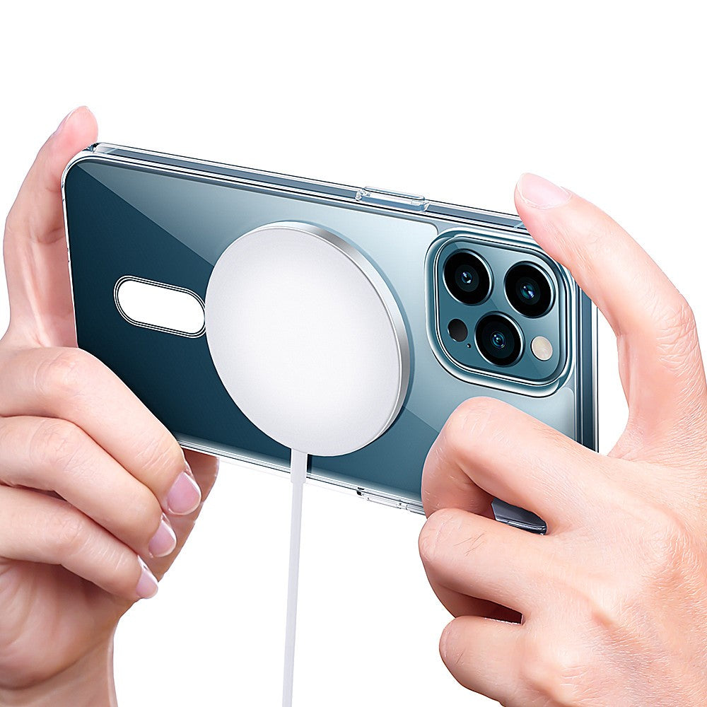 Phone Case Cover for iPhone 15 Pro , Compatible with MagSafe Magnetic Ring HD Clear Acrylic+TPU Phone Shell