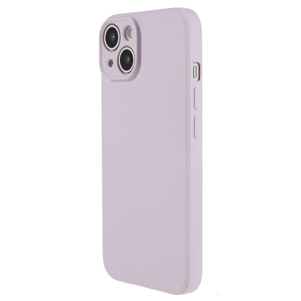 Fiber Lining Shell for iPhone 15 Candy Color Anti-Drop TPU Phone Case Rubberized Phone Cover