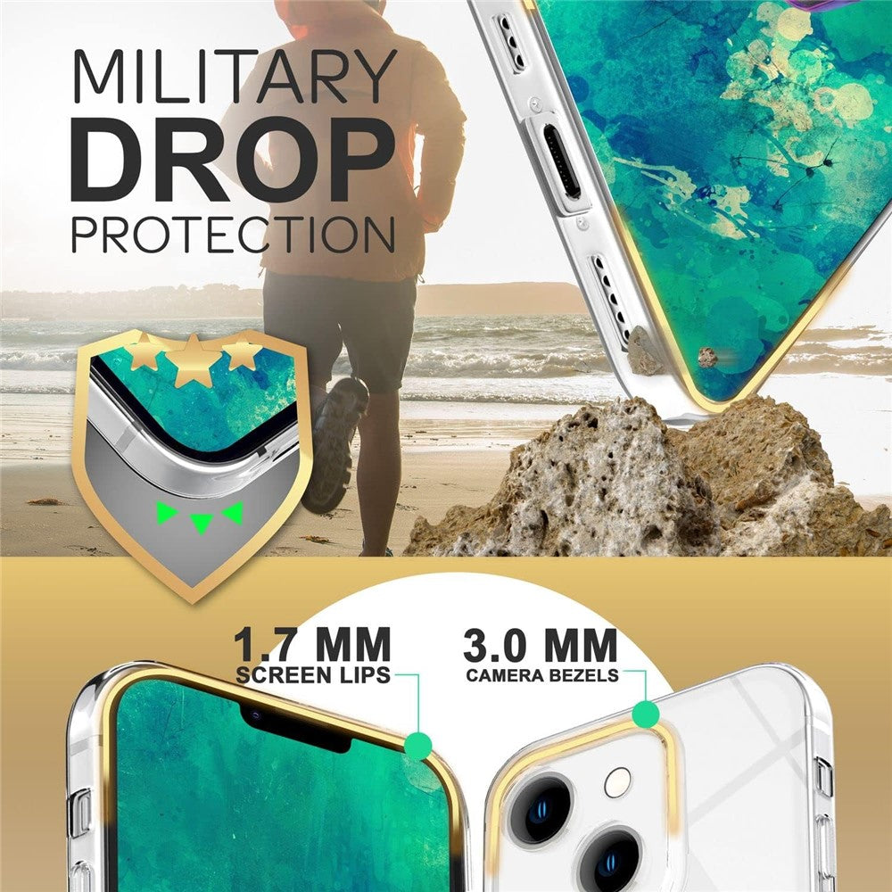 Anti-fingerprint Transparent TPU Case for iPhone 15 , Anti-scratch Protective Phone Cover