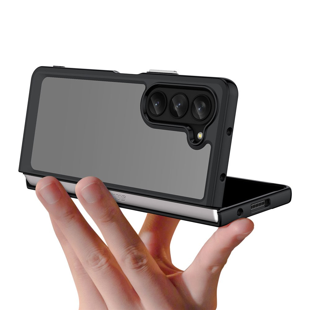 Samsung Galaxy Z Fold5 5G Mobile Phone Back Cover TPU+Acrylic Clear Protective Shockproof Case