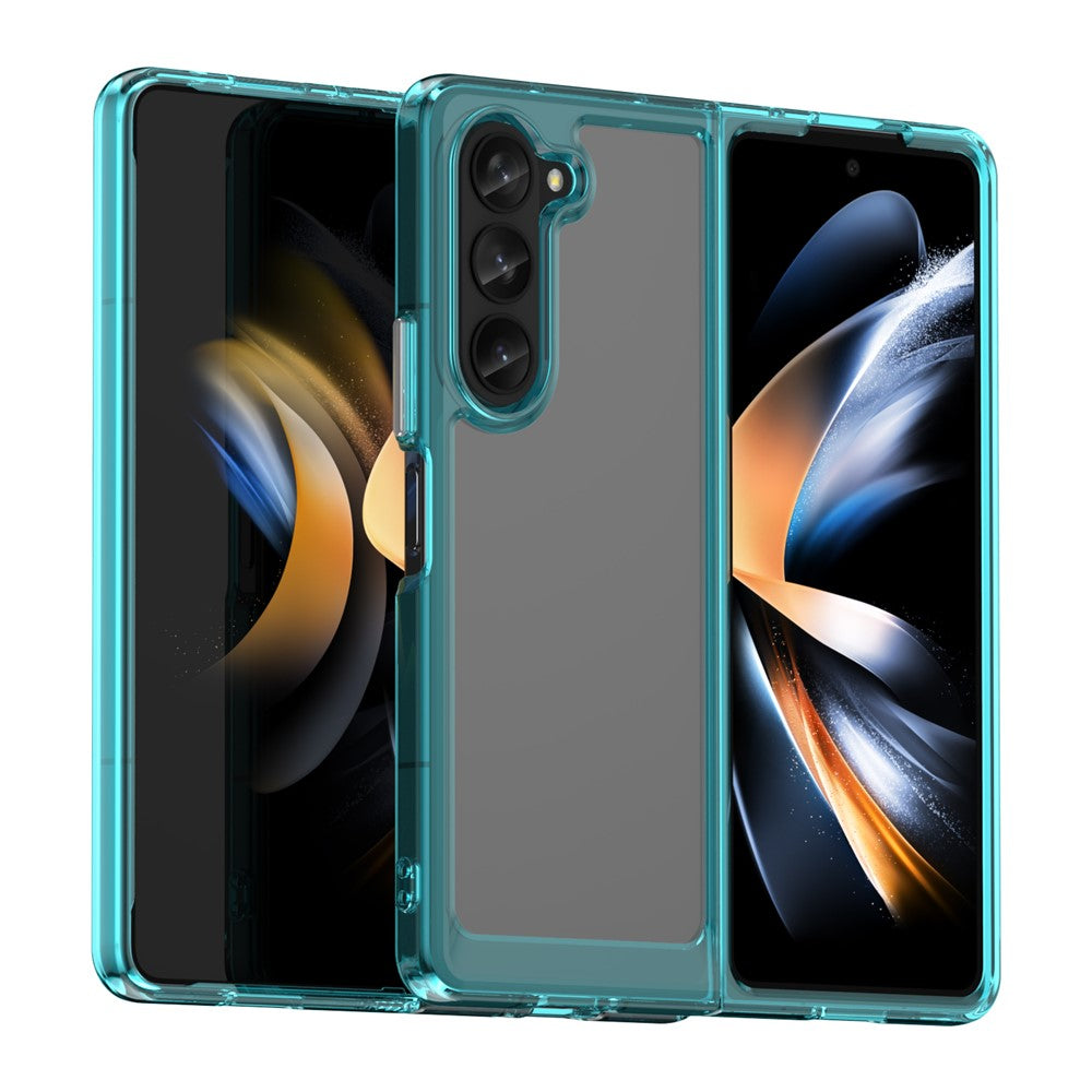 Samsung Galaxy Z Fold5 5G Mobile Phone Back Cover TPU+Acrylic Clear Protective Shockproof Case