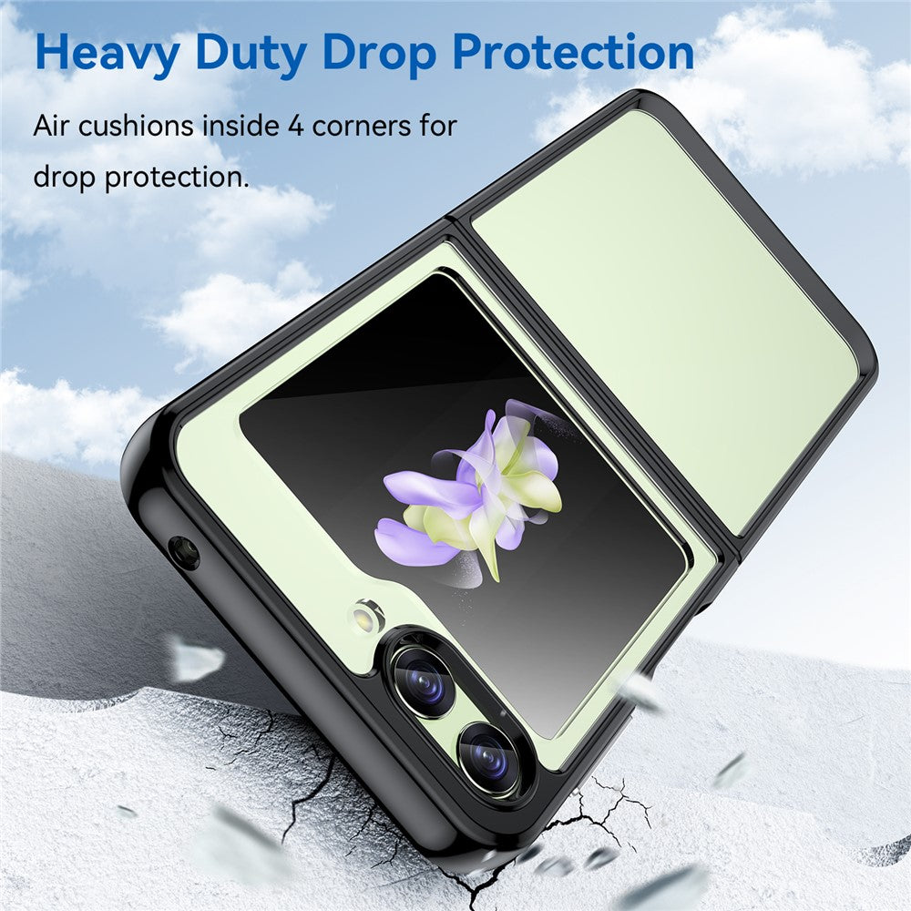 Samsung Galaxy Z Flip5 5G Mobile Phone Back Cover Clear Protective Shockproof TPU+Acrylic Case