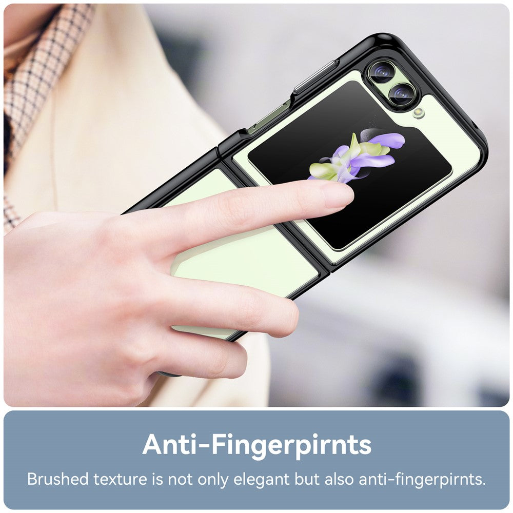 Samsung Galaxy Z Flip5 5G Mobile Phone Back Cover Clear Protective Shockproof TPU+Acrylic Case